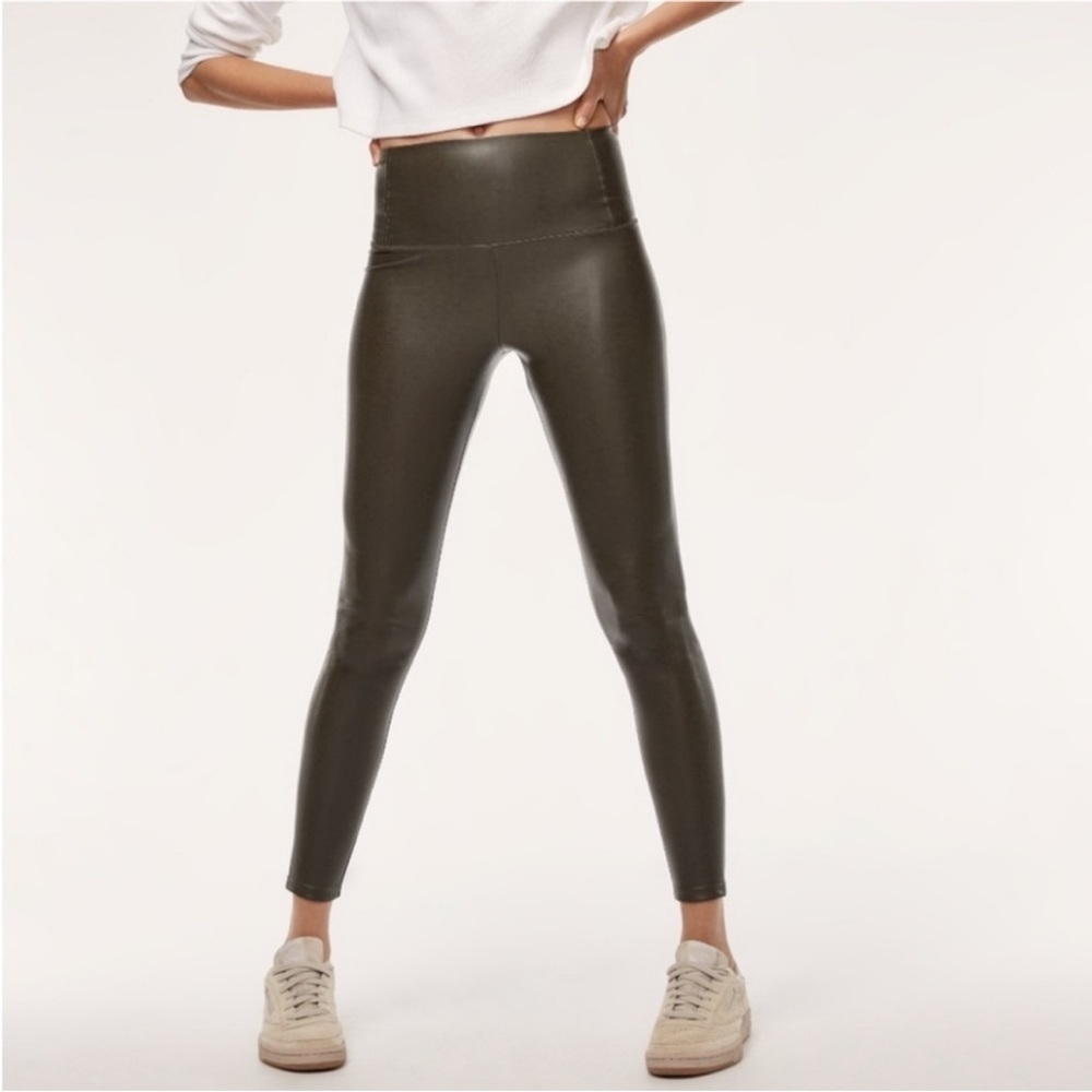 Wilfred Free Daria Vegan Leather High Waisted Leggings, Small